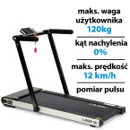 Electric treadmill HMS LOOP12 1864W 12km/h Black