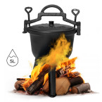5L Cast Iron Cauldron for Garden Campfire Grill | Garden furniture, relaxation, modern style