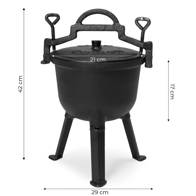 5L Cast Iron Cauldron for Garden Campfire Grill | Garden furniture, relaxation, modern style