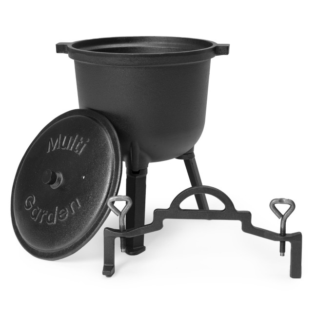 8L Cast Iron Cauldron for Garden Campfire Grill | Garden furniture, relaxation, modern style