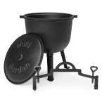10L Cast Iron Cauldron for Garden Campfire Grill | Garden furniture, relaxation, modern style