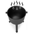10L Cast Iron Cauldron for Garden Campfire Grill | Garden furniture, relaxation, modern style