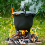 15L Cast Iron Cauldron for Garden Campfire Grill | Garden furniture, relaxation, modern style