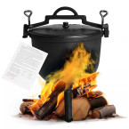 15L Cast Iron Cauldron for Garden Campfire Grill | Garden furniture, relaxation, modern style