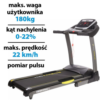 Electric treadmill HMS BE8510i 2600W 22km/h