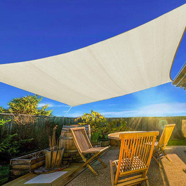 MultiGarden Waterproof Square Sun Shade Sail 3x3m Beige | Garden furniture, relaxation, modern style