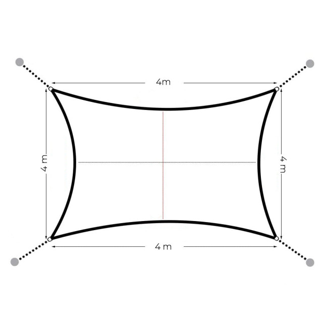 MultiGarden Waterproof Square Sun Shade Sail 4x4m Beige | Garden furniture, relaxation, modern style