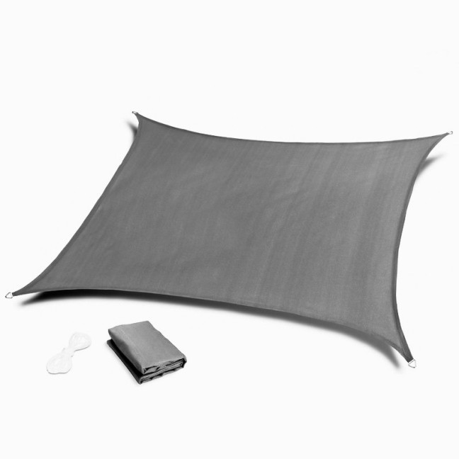 MultiGarden Waterproof Square Sun Shade Sail 5x5m Grey | Garden furniture, relaxation, modern style