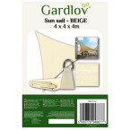 Sunshade sail 4x4x4 beige Gardlov 23142