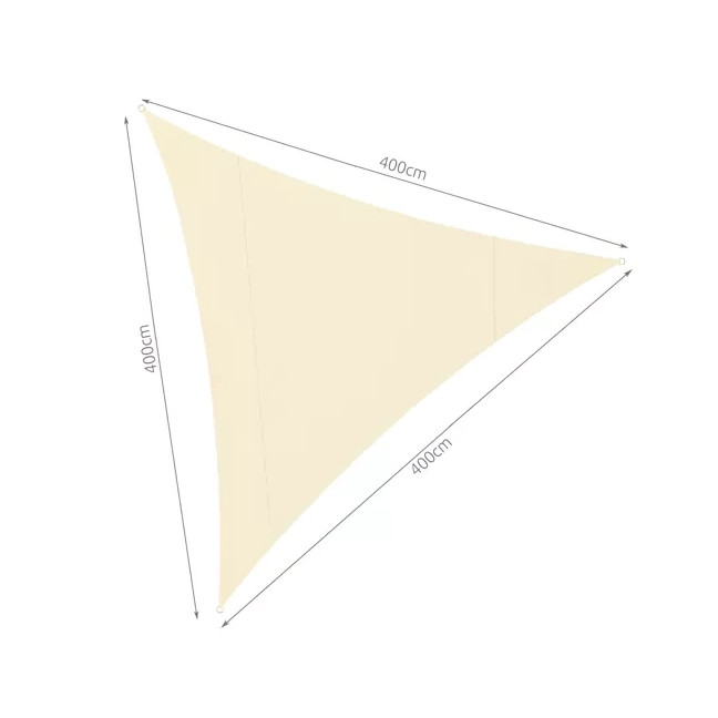 Sunshade sail 4x4x4 beige Gardlov 23142