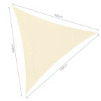 Sunshade sail 4x4x4 beige Gardlov 23142