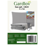 Shade sail 4x3m - grey Gardlov 23143