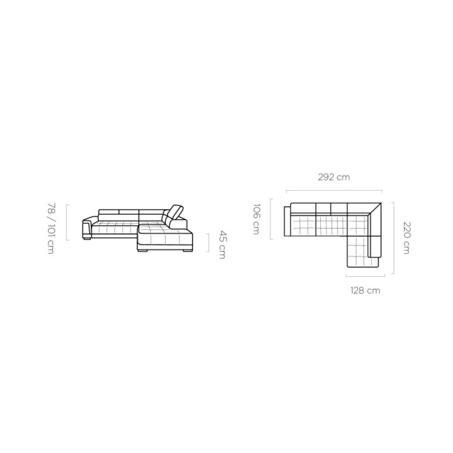 Campo L Corner Sofa - With Electric Seat Extension