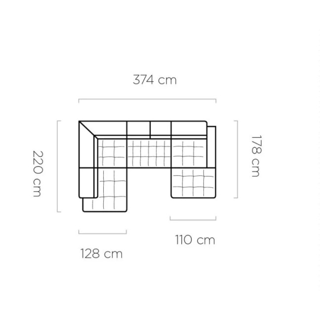 Campo XL Corner Sofa - With Electric Seat Extension