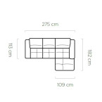 Colombo Mini Corner Sofa - With Electric Seat Extension