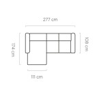 Alisson S Corner Sofa with Electric Seat Extension