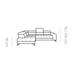 Baggio Corner Sofa - With Electric Seat Extension