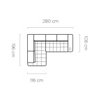 Baggio Corner Sofa - With Electric Seat Extension