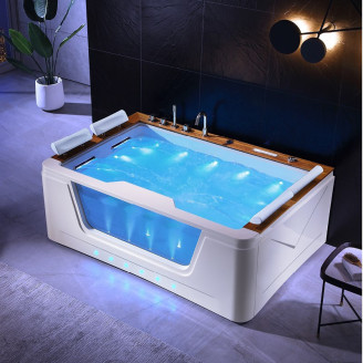 BATHTUB WITH HYDRO-MASSAGE ZEFIR 934 WHITE 192x131 CM