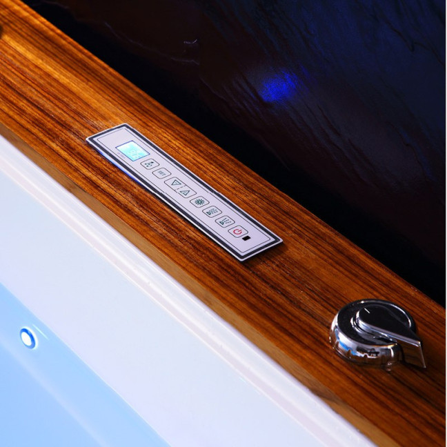 BATHTUB WITH HYDRO-MASSAGE ZEFIR 934 WHITE 192x131 CM