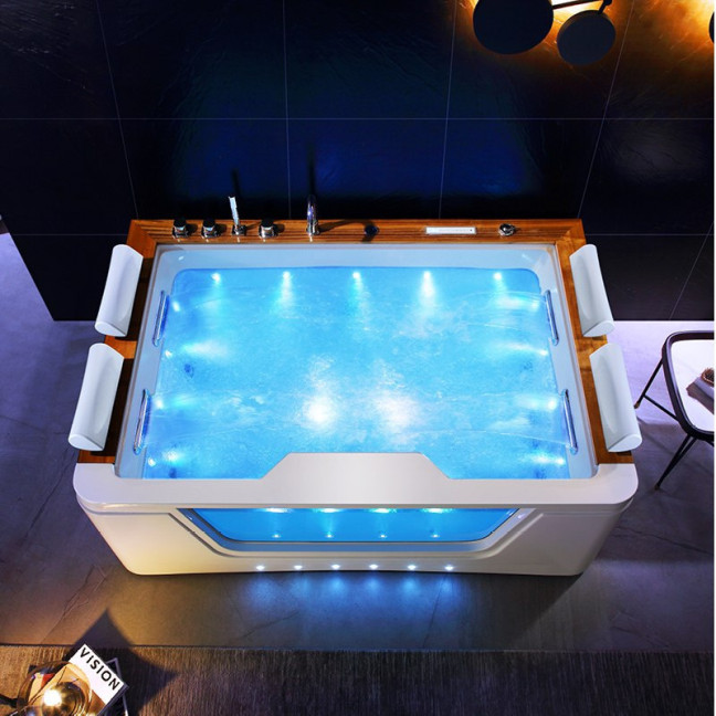BATHTUB WITH HYDRO-MASSAGE ZEFIR 934 WHITE 192x131 CM