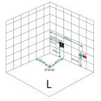 HYDRO MASSAGE BATHTUB VENEZIA 761 180x120 CM