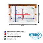 BATHTUB WITH HYDRO-MASSAGE ZEFIR 934 WHITE 192x131 CM