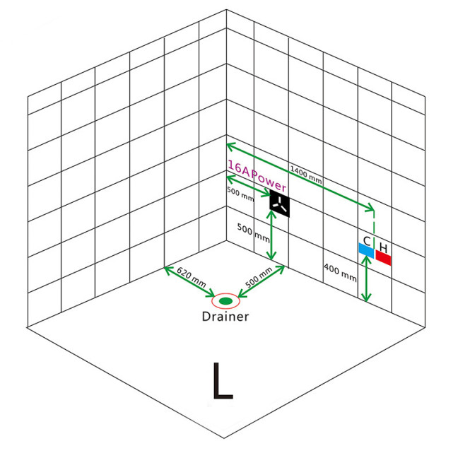 HYDRO MASSAGE BATHTUB VENEZIA 761 180x120 CM
