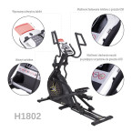 H1802 ELECTROMAGNETIC ELLIPTICAL TRAINER SEMI COMMERCIAL HMS PREMIUM