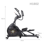 H1802 ELECTROMAGNETIC ELLIPTICAL TRAINER SEMI COMMERCIAL HMS PREMIUM