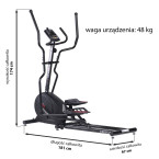HMS H6504 magnetic elliptical trainer 8kg 39cm