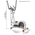 HMS H6996 magnetic elliptical trainer 6kg 29cm
