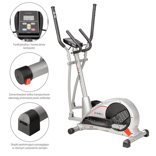 HMS H6996 magnetic elliptical trainer 6kg 29cm