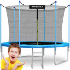 Garden trampoline 6ft/183cm with indoor net and ladder