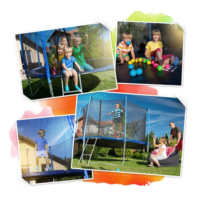 Garden trampoline 6ft/183cm with indoor net and ladder