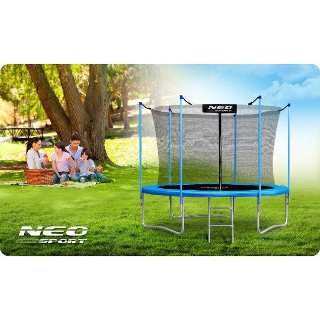 Garden trampoline 8ft/252cm with indoor net and ladder