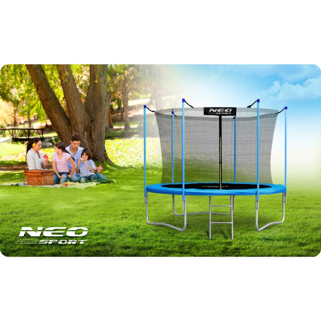 Garden trampoline 6ft/183cm with indoor net and ladder