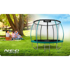 Garden trampoline 8ft/252cm with net, profiled posts and ladder Neo-Sport