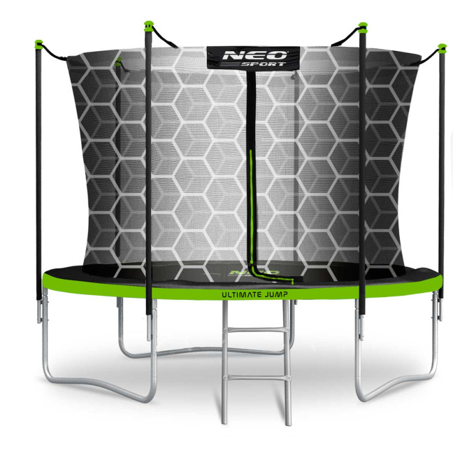 Garden trampoline 8ft/252cm with internal net and Neo-Sport ladder