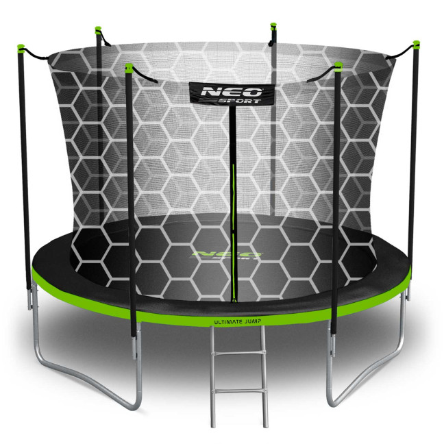 Garden trampoline 8ft/252cm with internal net and Neo-Sport ladder