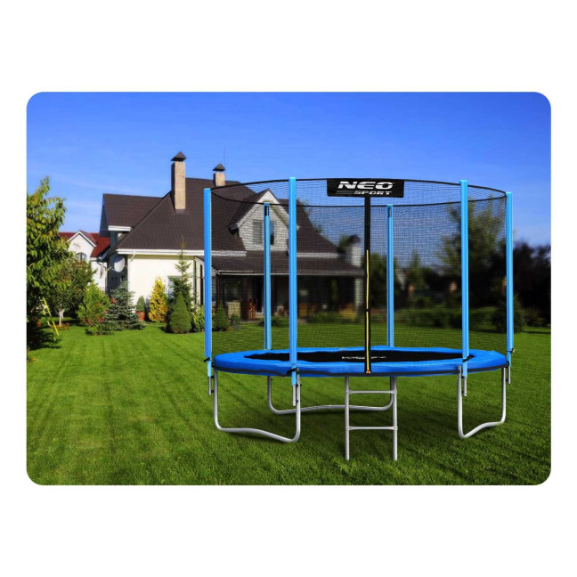 Garden trampoline 8ft/252cm with outdoor net and ladder