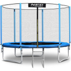 Garden trampoline 6ft/183cm with external net and Neo-Sport ladder