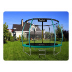 Garden trampoline 10ft/312cm with net, profiled posts and ladder