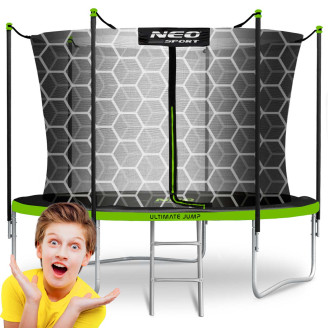 Garden trampoline 10ft/312cm with internal net and ladder Neo-Sport