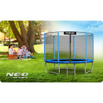 Garden trampoline 8ft/252cm with outdoor net and ladder