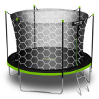 Garden trampoline 10ft/312cm with internal net and ladder Neo-Sport