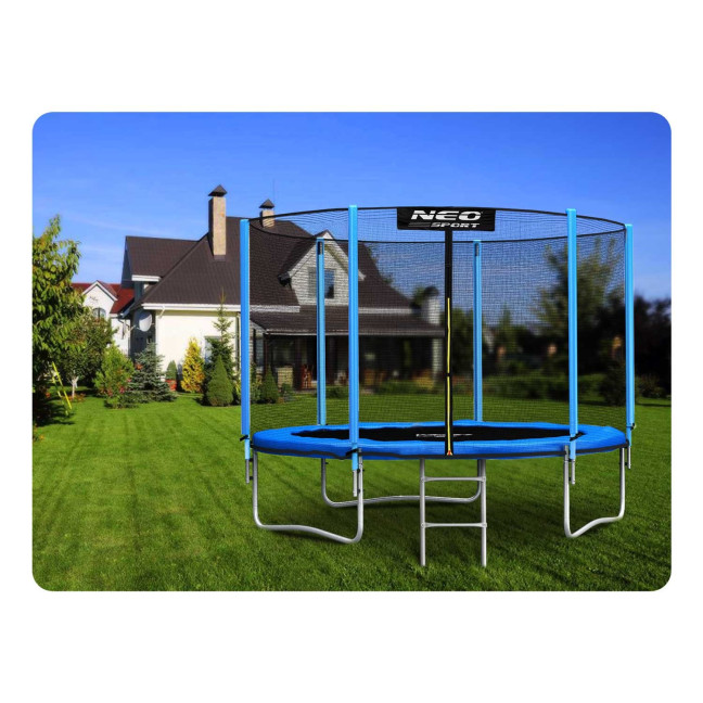 Garden trampoline 10ft/312cm with outdoor net and ladder