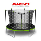 Garden trampoline 8ft/252cm with internal net and Neo-Sport ladder