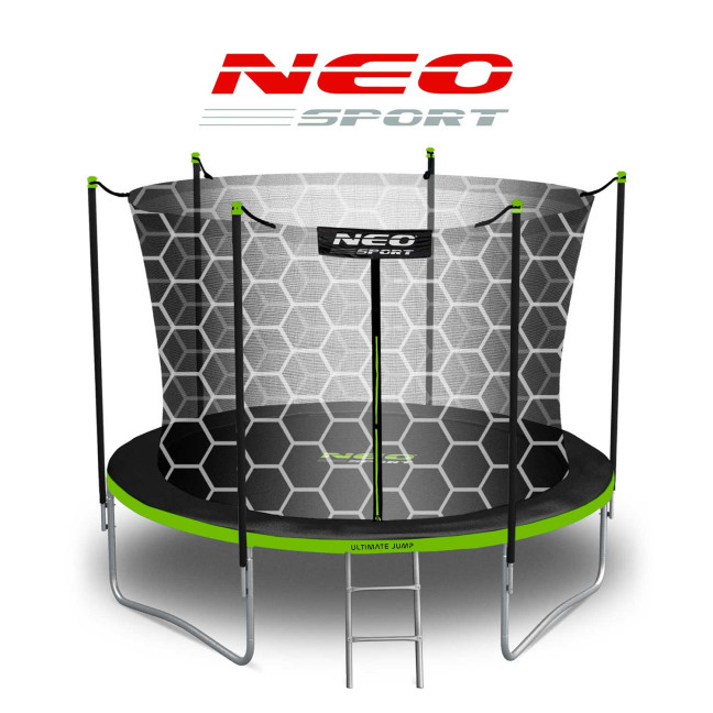 Garden trampoline 10ft/312cm with internal net and ladder Neo-Sport