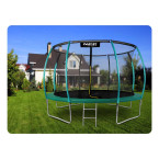 Garden trampoline 12ft/374cm with net, profiled posts and ladder Neo-Sport